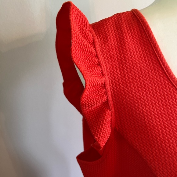 Xhilaration Orange Ruffle Sleeve Mini Dress XXL - Picture 3 of 7